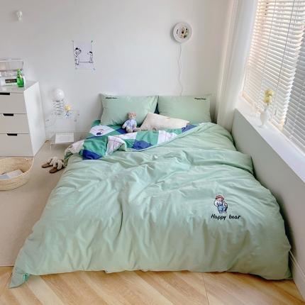 91家纺网 家纺一手货源 找家纺 （总）雅居纺家纺 2022新款全棉水洗棉绣花四件套