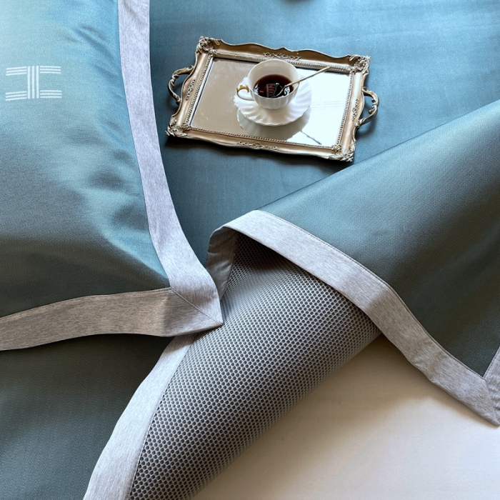 91家纺网 家纺一手货源 找家纺 （总）时年 2021新款水洗冰露丝养生凉席数码印花-轻奢风格二