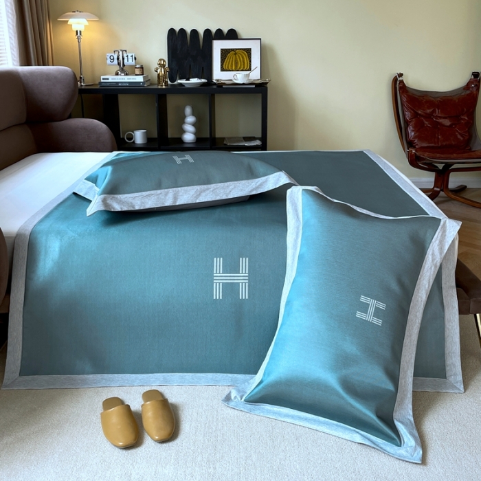 91家纺网 家纺一手货源 找家纺 （总）时年 2021新款水洗冰露丝养生凉席数码印花-轻奢风格二