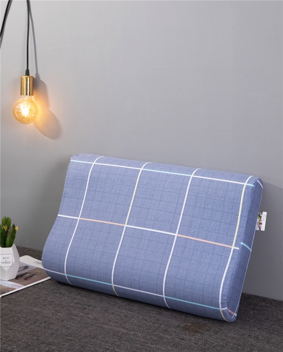 91家纺网 家纺一手货源 找家纺 (总）R02-全棉波浪枕套4060枕套不含芯斜纹记忆枕套