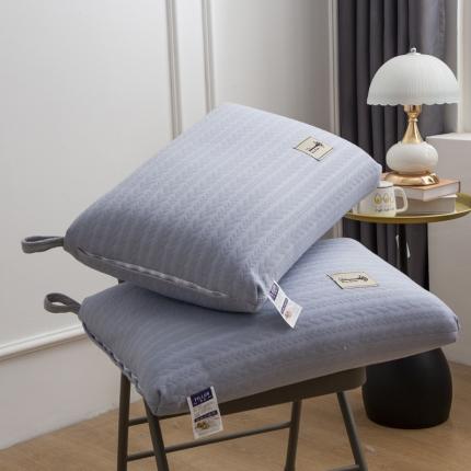 （总）乳胶世家 2021新款纯色枕芯枕头毛线棉热熔枕