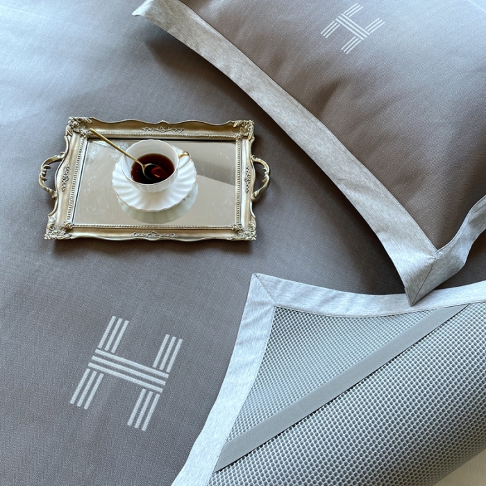 91家纺网 家纺一手货源 找家纺 时年2021新水洗冰露丝养生席数码印花-轻奢风格二H-咖色2