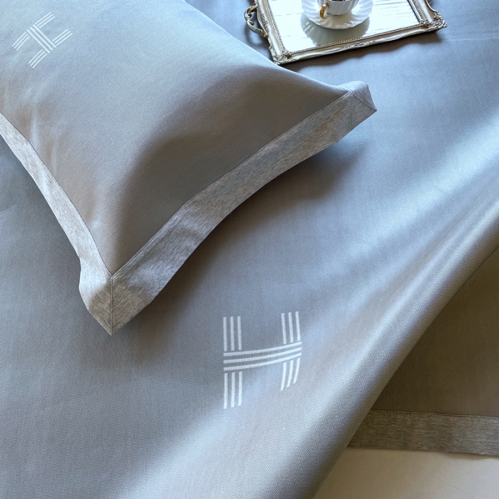 91家纺网 家纺一手货源 找家纺 时年2021新款水洗冰露丝养生凉席数码印花-轻奢风格二H浅灰2