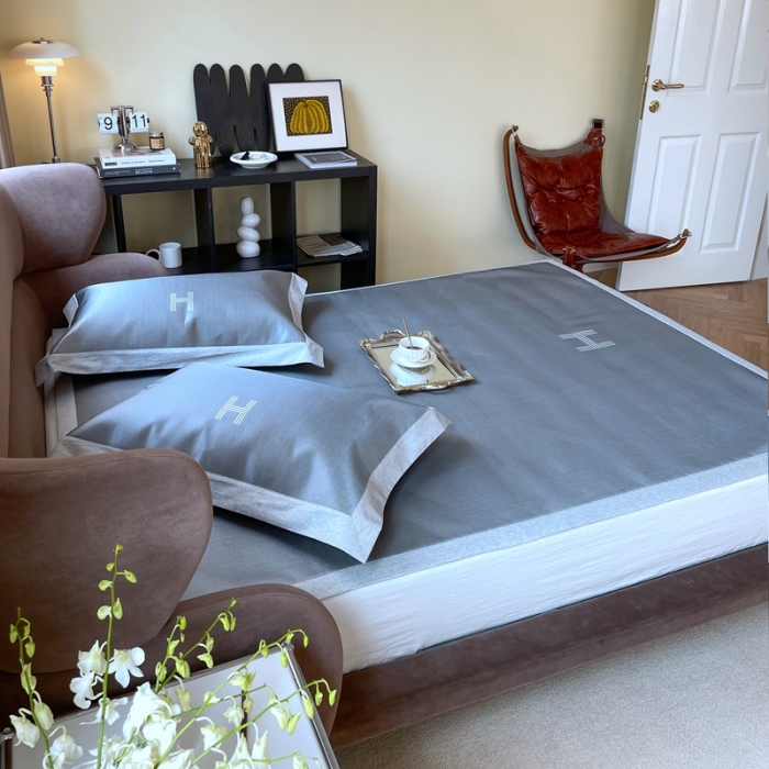 91家纺网 家纺一手货源 找家纺 时年2021新款水洗冰露丝养生凉席数码印花-轻奢风格二H深灰2