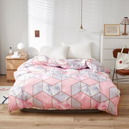 91家纺网 家纺一手货源 找家纺 钰锦珀 2021新款芦荟棉单品被套 浪漫世界