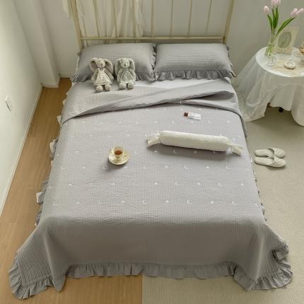 91家纺网 家纺一手货源 找家纺 （总）漫调 2021新款全棉水洗刺绣床盖三件套实拍