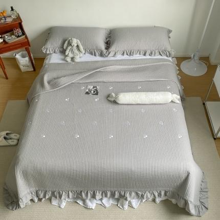 91家纺网 家纺一手货源 找家纺 （总）漫调 2021新款全棉水洗刺绣床盖三件套实拍