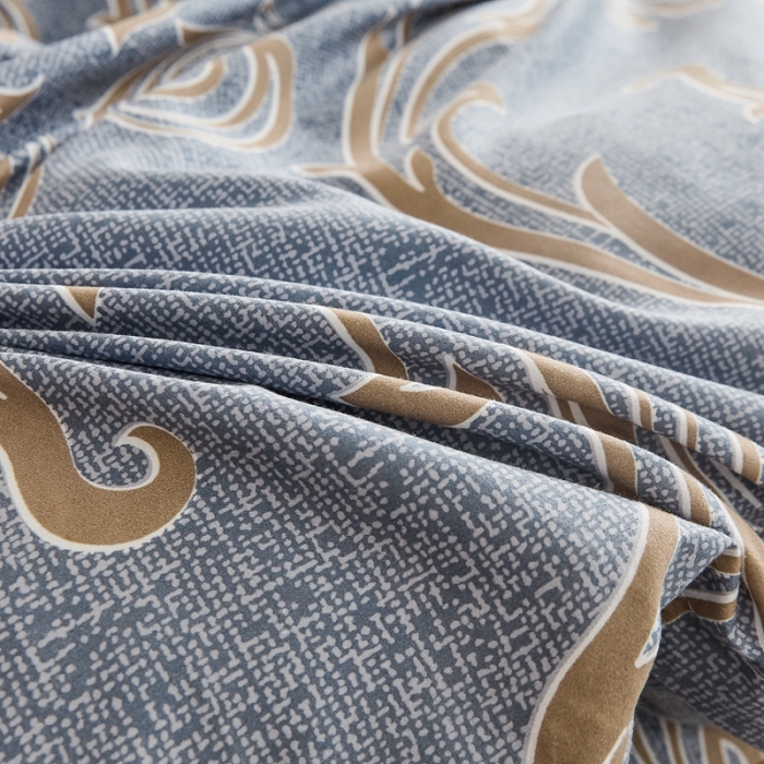 91家纺网 家纺一手货源 找家纺 雨田 2021新款韩版磨毛床裙四件套 华丽风尚