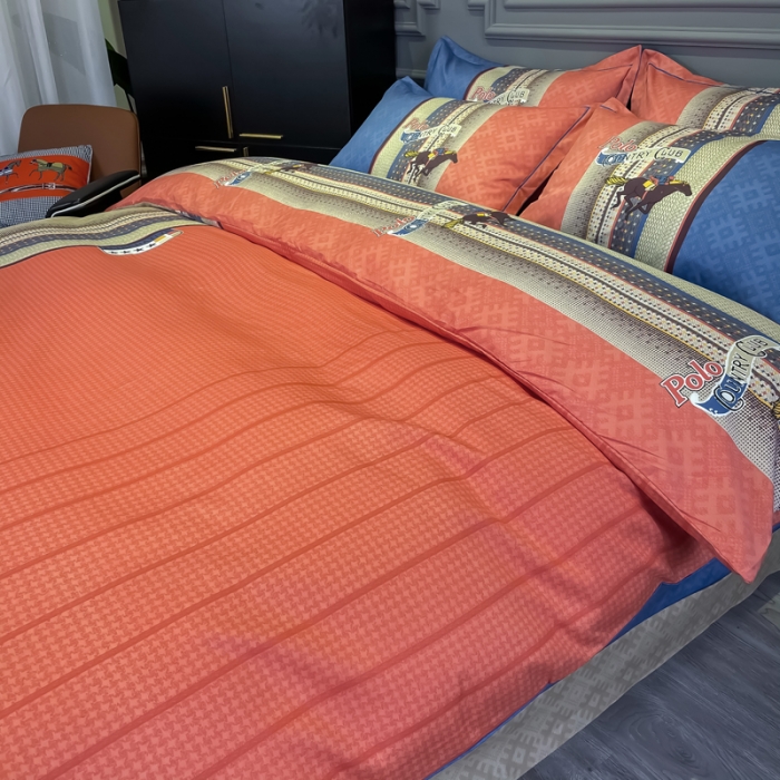 91家纺网 家纺一手货源 找家纺 金爱家 2021新款全棉13372四件套条格简约系列 欧派1