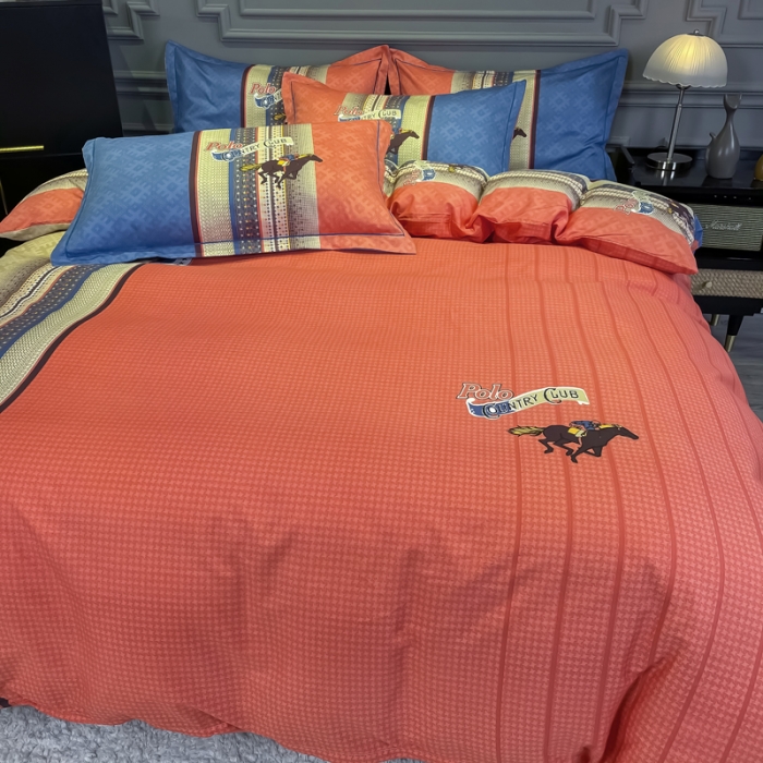 91家纺网 家纺一手货源 找家纺 金爱家 2021新款全棉13372四件套条格简约系列 欧派1