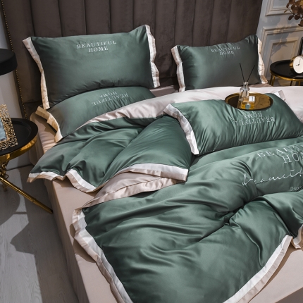 91家纺网 家纺一手货源 找家纺 （总）首尔家纺 2025新款水洗真丝寐系列四件套天丝四件套冰丝四件套