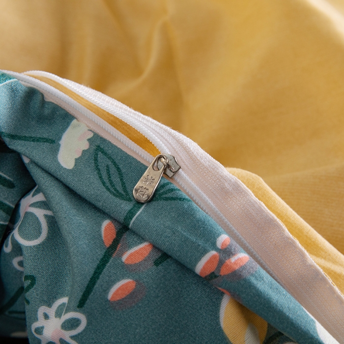 91家纺网 家纺一手货源 找家纺 米粒 2021新款芦荟棉套件 春天