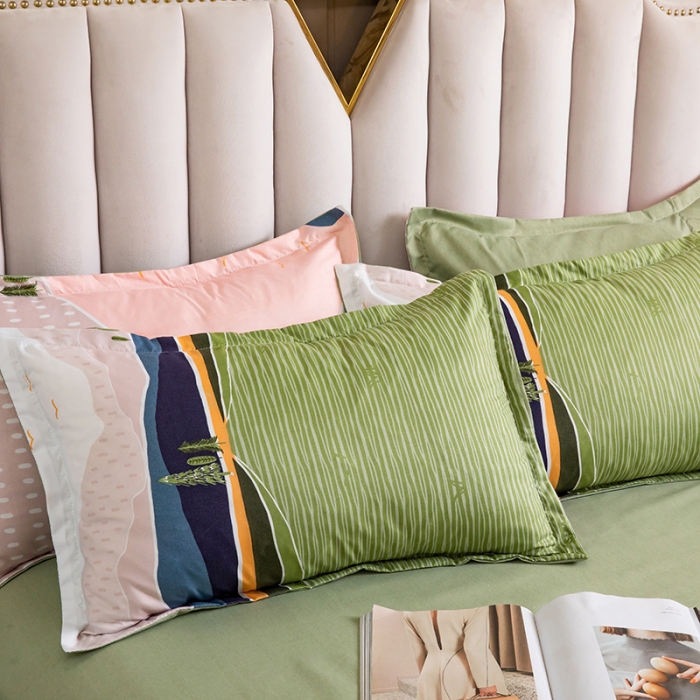 91家纺网 家纺一手货源 找家纺 米粒 2021新款芦荟棉套件 风景