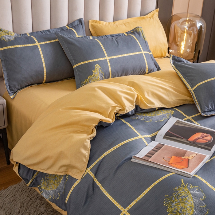 91家纺网 家纺一手货源 找家纺 米粒 2021新款芦荟棉套件 古典