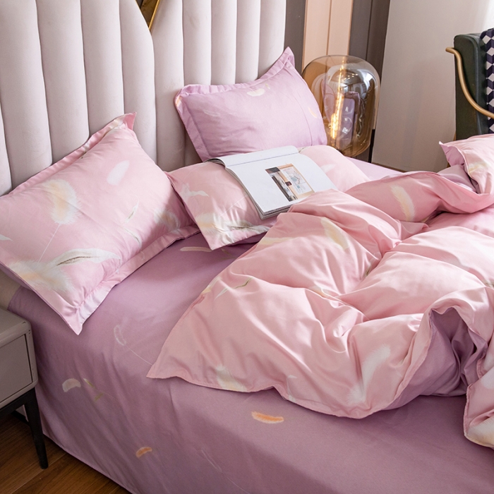 91家纺网 家纺一手货源 找家纺 米粒 2021新款芦荟棉套件 梦境