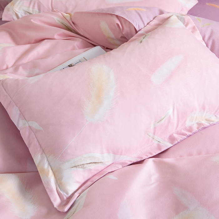 91家纺网 家纺一手货源 找家纺 米粒 2021新款芦荟棉套件 梦境