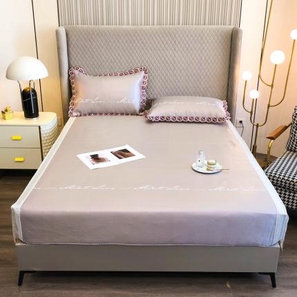 91家纺网 家纺一手货源 找家纺 （总）朵美 2021新款蕾丝系列床笠款冰丝席