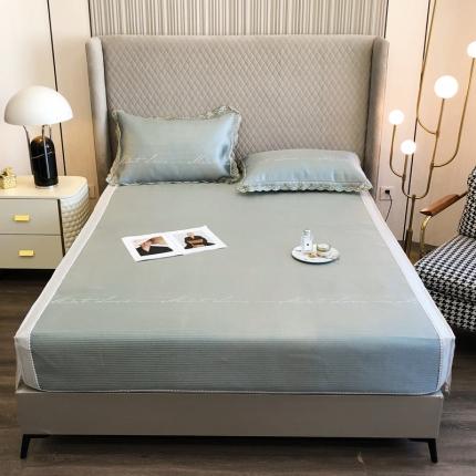 91家纺网 家纺一手货源 找家纺 （总）朵美 2021新款蕾丝系列床笠款冰丝席