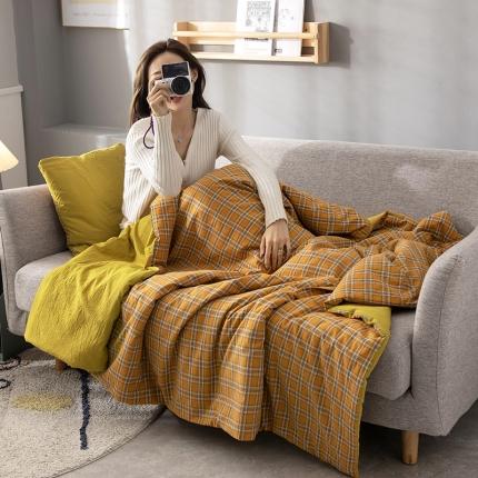 91家纺网 家纺一手货源 找家纺 翰轩家居 2023新款全棉抱枕被 卡罗