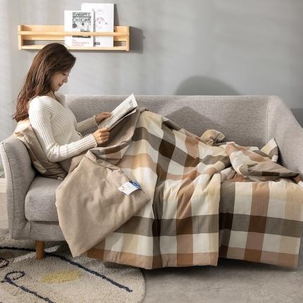 翰轩家居 2023新款全棉抱枕被 格格情深