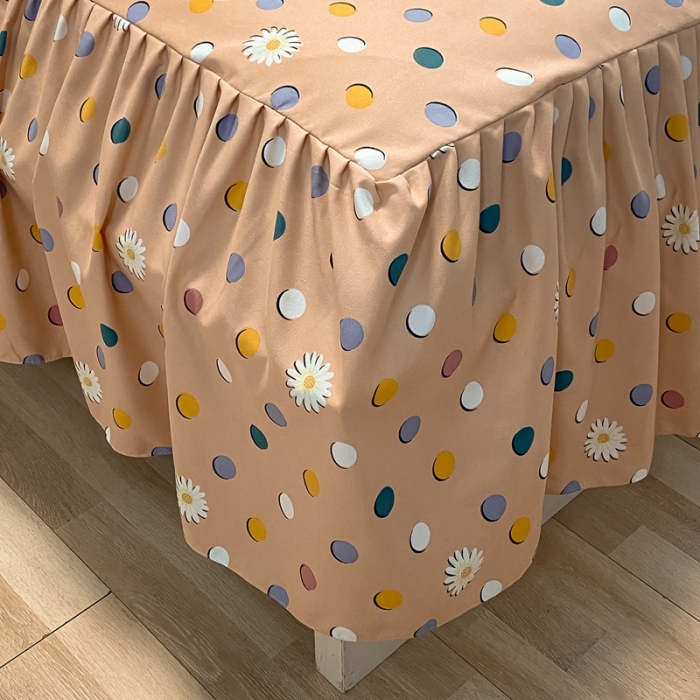 91家纺网 家纺一手货源 找家纺 上尚居 2024新款小清新韩版花边磨毛四件套 元气少女-粉