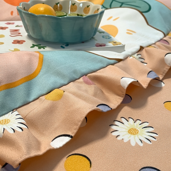 91家纺网 家纺一手货源 找家纺 上尚居 2024新款小清新韩版花边磨毛四件套 元气少女-粉