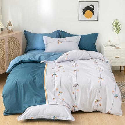 91家纺网 家纺一手货源 找家纺 （总）星期三 2021新款5月新花型全棉四件套（加老板微信有会员价）