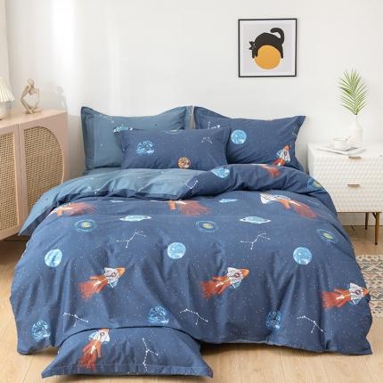 91家纺网 家纺一手货源 找家纺 （总）星期三 2021新款5月新花型全棉四件套（加老板微信有会员价）