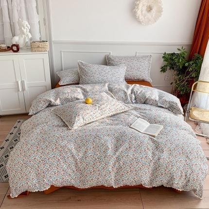 91家纺网 家纺一手货源 找家纺 （总）澳萝拉 2021新款全棉小花边四件套