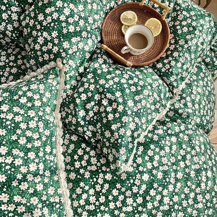 91家纺网 家纺一手货源 找家纺 （总）澳萝拉 2021新款全棉小花边四件套