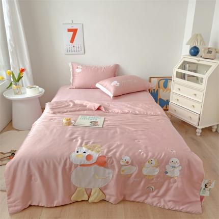 星野家居 2021新款80s天丝夏被系列 加油鸭粉