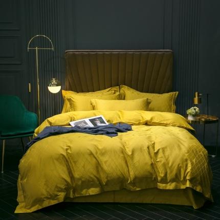 91家纺网 家纺一手货源 找家纺 （总）朵美 2021新款100支双股澳棉提花四件套