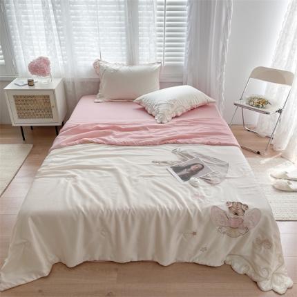 91家纺网 家纺一手货源 找家纺 星野家居 2021新款80s天丝夏被系列 小公主米拉