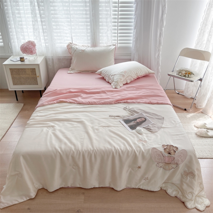 91家纺网 家纺一手货源 找家纺 星野家居 2021新款80s天丝夏被系列 小公主米拉