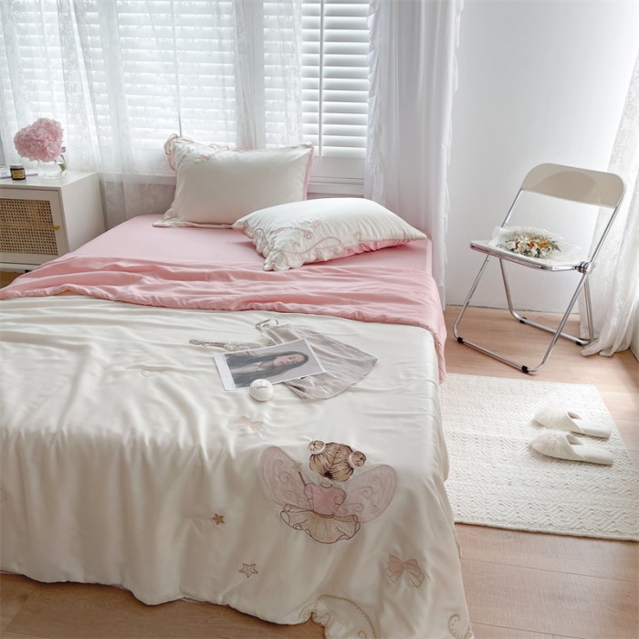 91家纺网 家纺一手货源 找家纺 星野家居 2021新款80s天丝夏被系列 小公主米拉