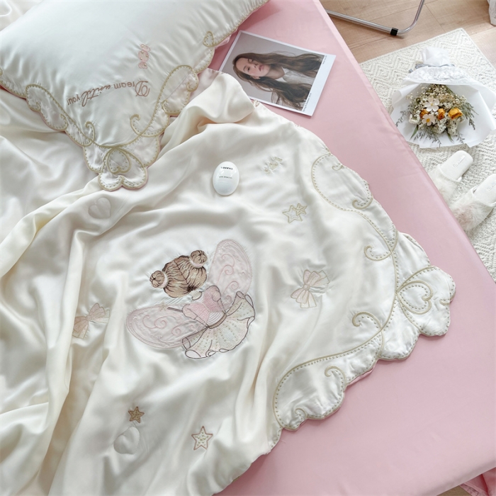 91家纺网 家纺一手货源 找家纺 星野家居 2021新款80s天丝夏被系列 小公主米拉