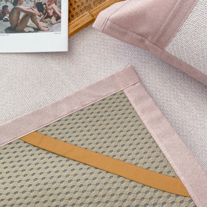 91家纺网 家纺一手货源 找家纺 时年 2021新款高品质御藤席 御藤-粉色