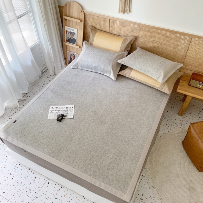 91家纺网 家纺一手货源 找家纺 时年 2021新款高品质御藤席 御藤-灰色