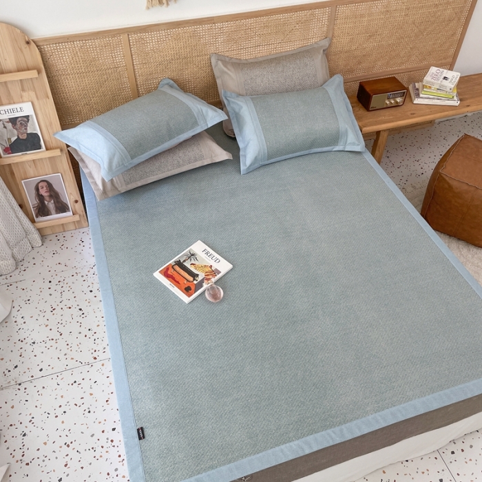 91家纺网 家纺一手货源 找家纺 时年 2021新款高品质御藤席 御藤-蓝色