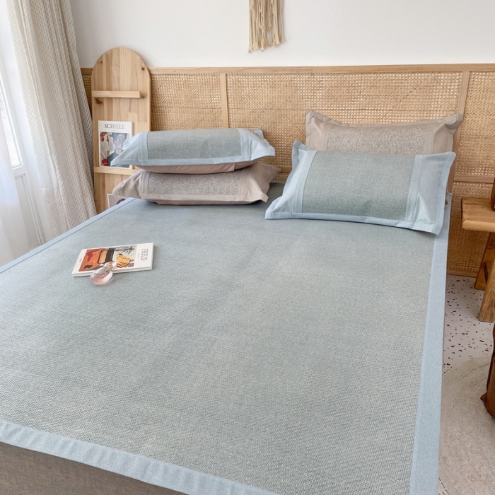 91家纺网 家纺一手货源 找家纺 时年 2021新款高品质御藤席 御藤-蓝色