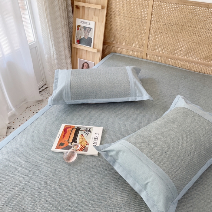 91家纺网 家纺一手货源 找家纺 时年 2021新款高品质御藤席 御藤-蓝色