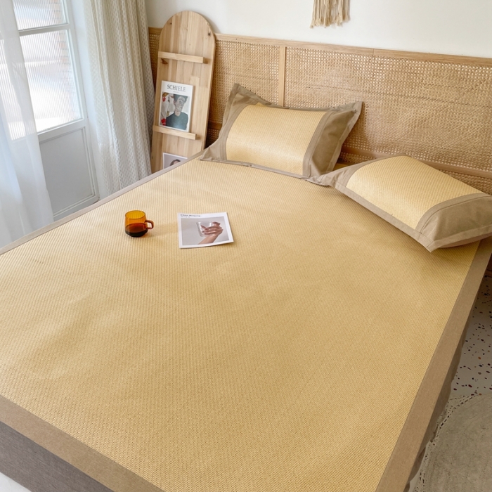 91家纺网 家纺一手货源 找家纺 时年 2021新款高品质御藤席 御藤-米色