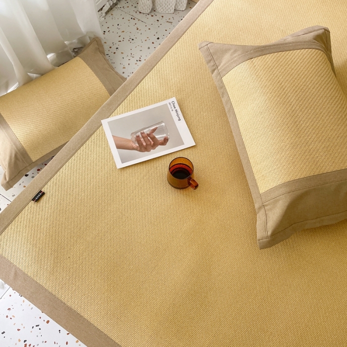 91家纺网 家纺一手货源 找家纺 时年 2021新款高品质御藤席 御藤-米色