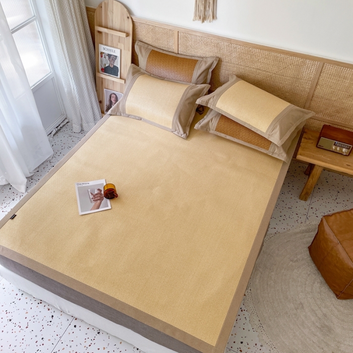 91家纺网 家纺一手货源 找家纺 时年 2021新款高品质御藤席 御藤-米色