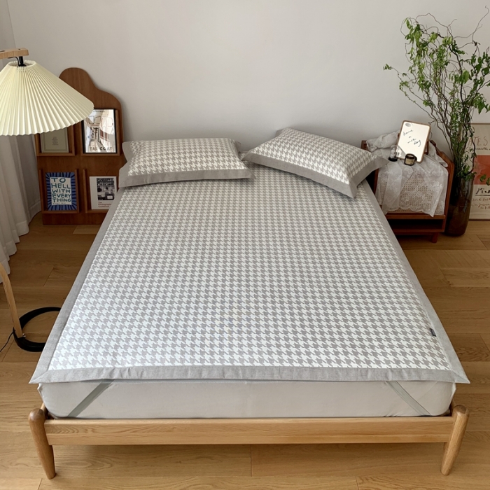 91家纺网 家纺一手货源 找家纺 （总）时年 2021新款水洗提花冰丝凉席养生席