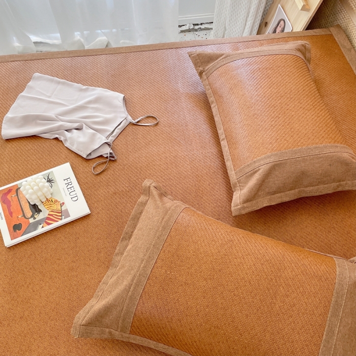 91家纺网 家纺一手货源 找家纺 时年 2021新款高品质御藤席 御藤-棕色