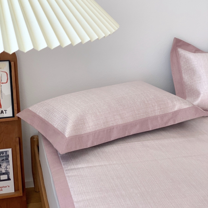 91家纺网 家纺一手货源 找家纺 时年 2021新款水洗提花冰丝凉席养生席 席纹-粉