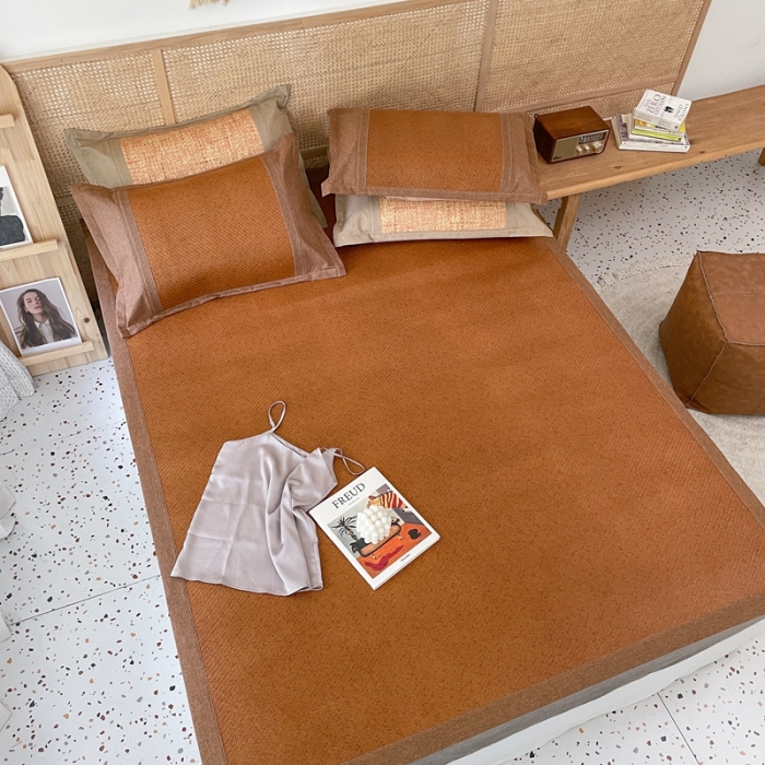 91家纺网 家纺一手货源 找家纺 时年 2021新款高品质御藤席 御藤-棕色