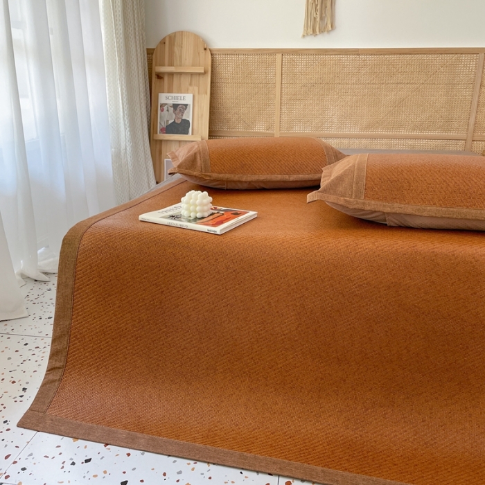 91家纺网 家纺一手货源 找家纺 时年 2021新款高品质御藤席 御藤-棕色