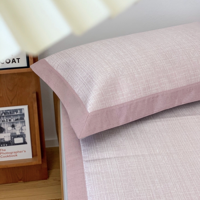 91家纺网 家纺一手货源 找家纺 时年 2021新款水洗提花冰丝凉席养生席 席纹-粉